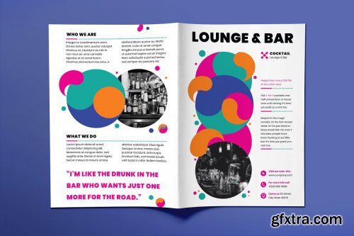 CreativeMarket - Lounge Bar Brochure Bifold 3923918