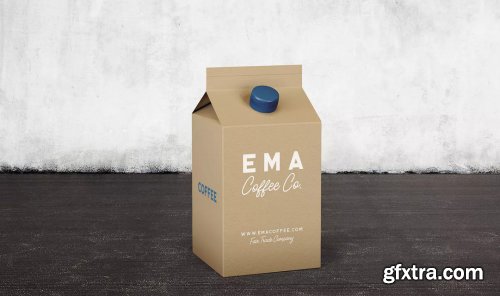 6 Milk Coffee Juice Carton Packaging Mockups1