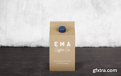 6 Milk Coffee Juice Carton Packaging Mockups1