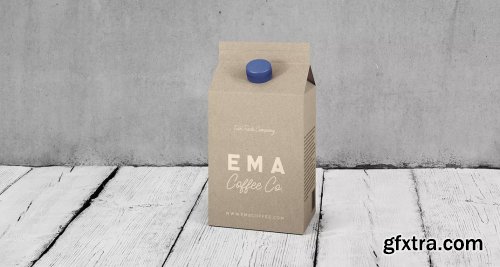 6 Milk Coffee Juice Carton Packaging Mockups1