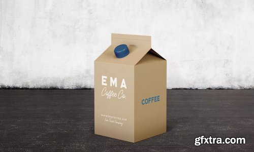 6 Milk Coffee Juice Carton Packaging Mockups1