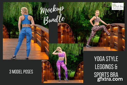 CreativeMarket - Leggings Sports Bra Mockup Bundle 2 3904294