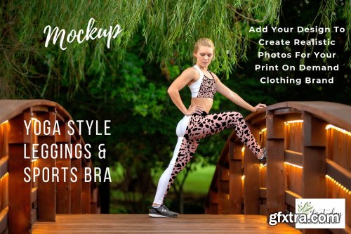 CreativeMarket - Leggings Sports Bra Mockup Bundle 2 3904294