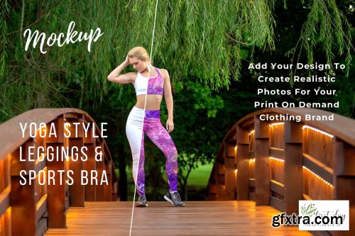 CreativeMarket - Leggings Sports Bra Mockup Bundle 2 3904294