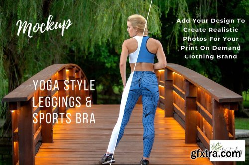 CreativeMarket - Leggings Sports Bra Mockup Bundle 2 3904294