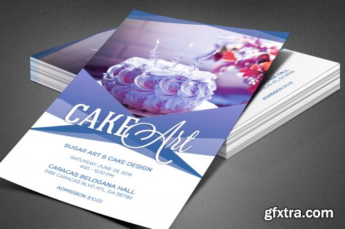 CreativeMarket - Cake Art Event Flyer Template 3907397