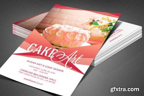 CreativeMarket - Cake Art Event Flyer Template 3907397