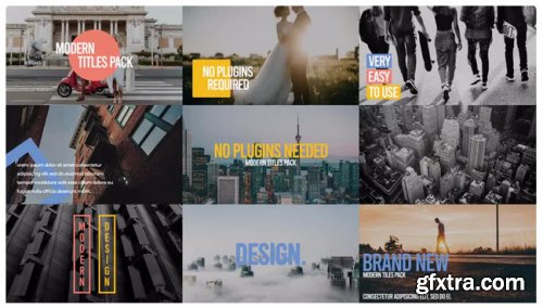 Modern Titles Pack VI - After Effects 253532