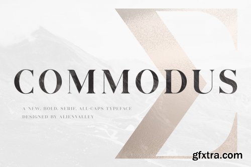 CreativeMarket - Commodus - All Caps Serif Typeface 3943069