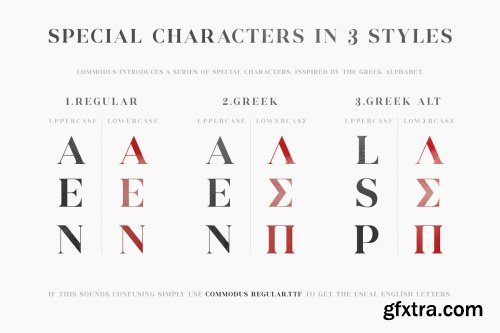 CreativeMarket - Commodus - All Caps Serif Typeface 3943069