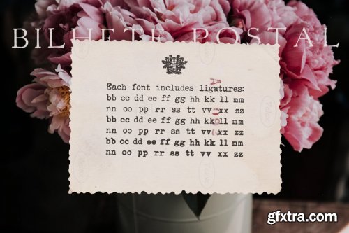 CreativeMarket - Fletcher Typewriter Font & Extras 3939590