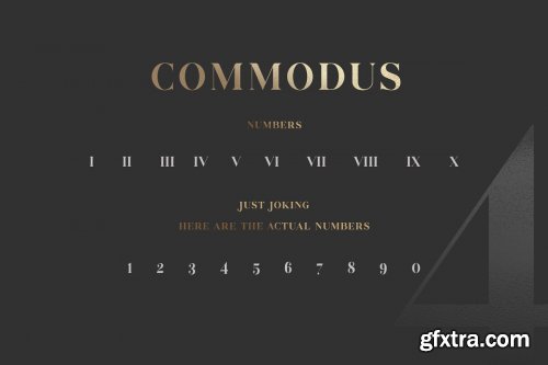 CreativeMarket - Commodus - All Caps Serif Typeface 3943069