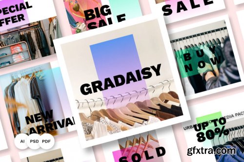 Gradaisy Social Media Pack