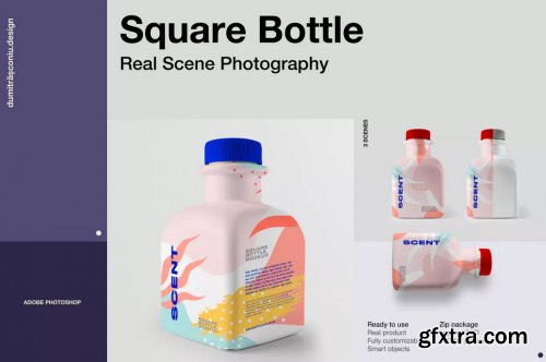 Square Plastic Bottle