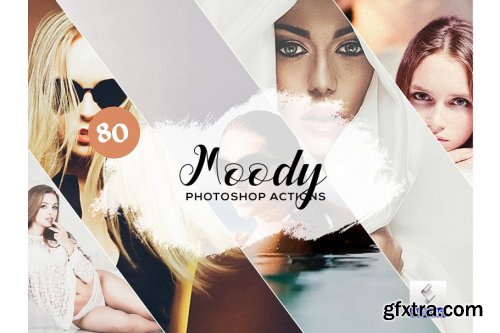 CreativeMarket - 80 Moody Photoshop Actions  3934824