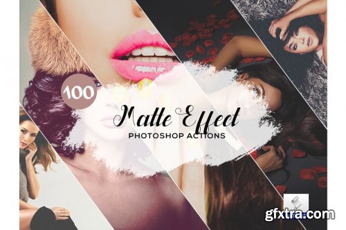 CreativeMarket - 100 Matte Effect Photoshop Actions 3934740