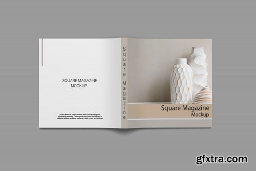 Square Magazine Mockup