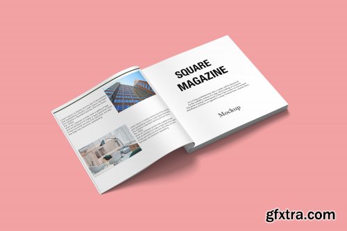 Square Magazine Mockup