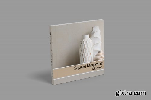 Square Magazine Mockup