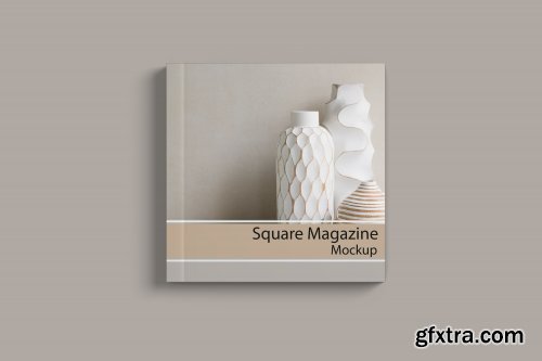 Square Magazine Mockup