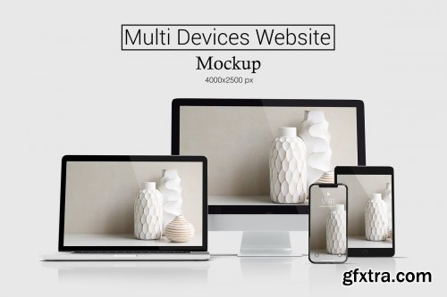 CreativeMarket - Multi Devices Website Mockup 3935318