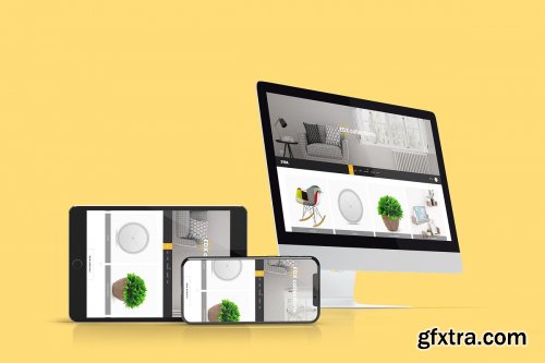 CreativeMarket - Multi Devices Website Mockup 3935318