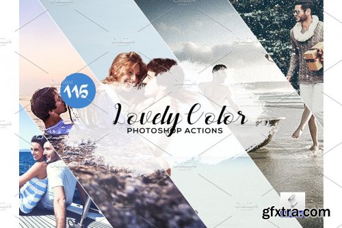 CreativeMarket - 115 Lovely Color Photoshop Actions 3934736