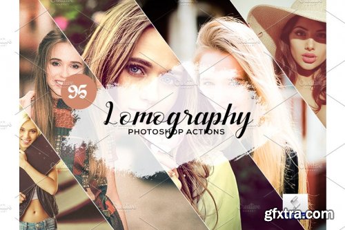 CreativeMarket - 95 Lomography Photoshop Actions 3934733