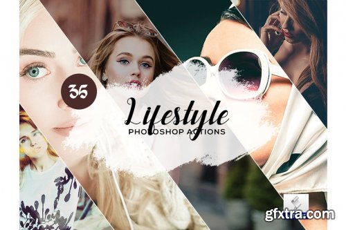 CreativeMarket - 35 Lifestyle Photoshop Actions 3934731