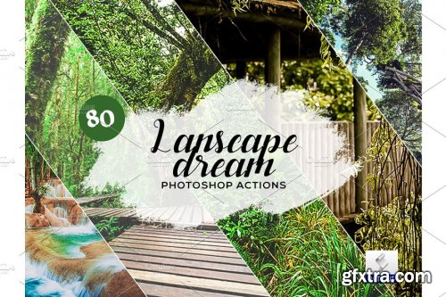 CreativeMarket - 80 Landscape Dream Photoshop Actions 3934729