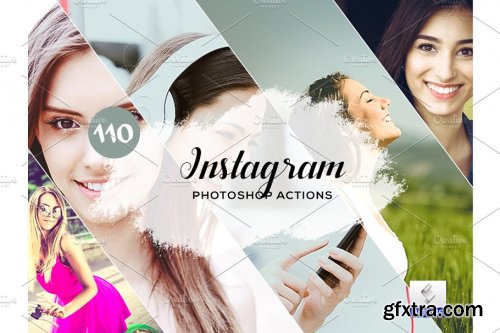 CreativeMarket - 110 Instagram Photoshop Actions 3934720