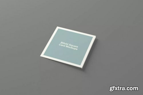 Multipurpose Bifold Square Card Mockups