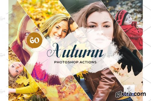 CreativeMarket - 60 Autumn Photoshop Actions 3934279