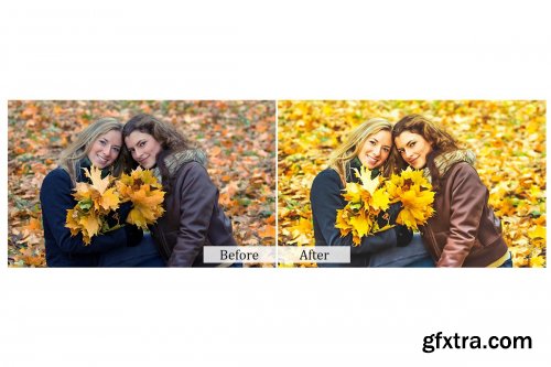 CreativeMarket - 60 Autumn Photoshop Actions 3934279