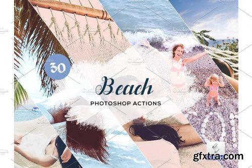 CreativeMarket - 30 Beach Photoshop Actions 3934283