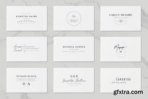 CreativeMarket - 50 Trending Minimal Logo Bundle V04 3946896