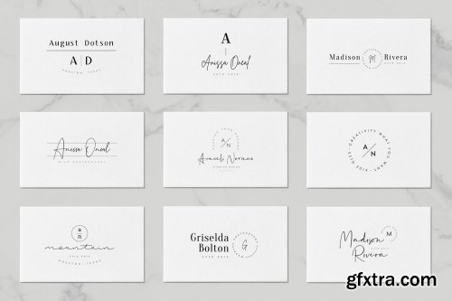 CreativeMarket - 50 Trending Minimal Logo Bundle V04 3946896