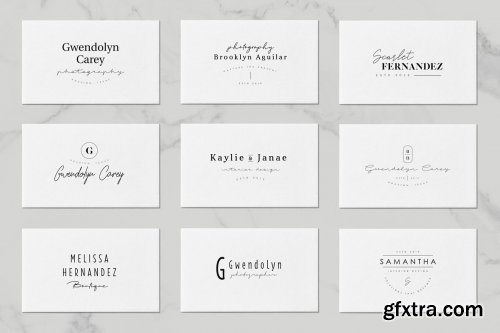 CreativeMarket - 50 Trending Minimal Logo Bundle V04 3946896