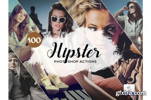 CreativeMarket - 100 Hipster Photoshop Actions 3934706