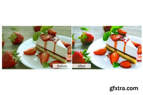 CreativeMarket - 65 Food Photography Photoshop Actions 3934691