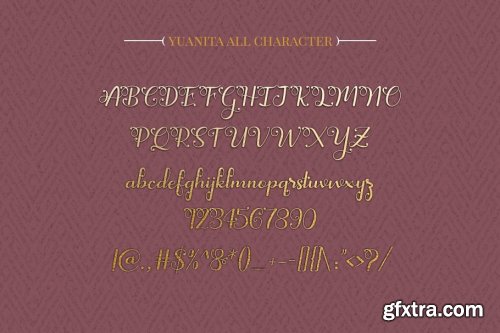 CreativeMarket - Yuanita - Modern Calligraphy Font 3955285