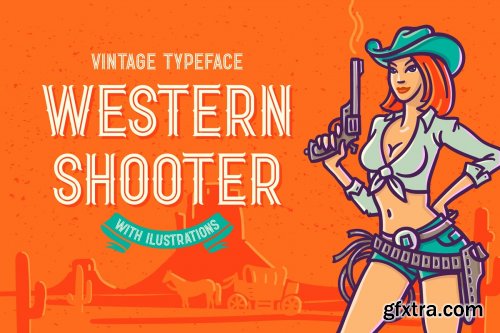 CreativeMarket -  Shooter font with bonus 3955168