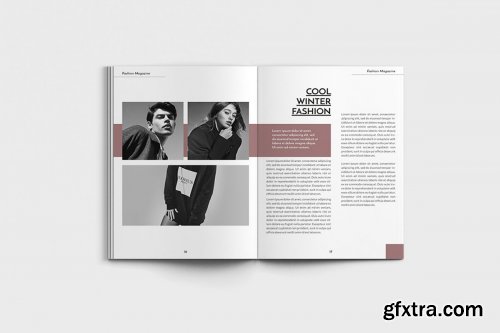 CreativeMarket - Modela - A4 Magazine Model Brochure Template 3958812