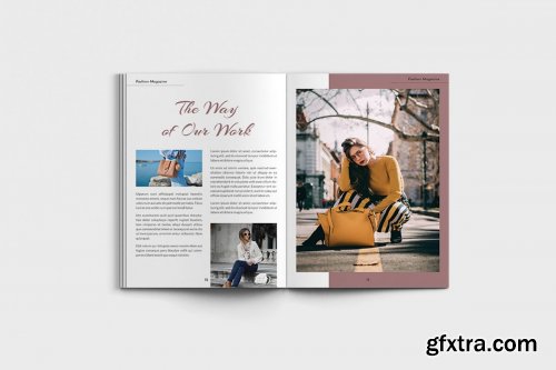 CreativeMarket - Modela - A4 Magazine Model Brochure Template 3958812