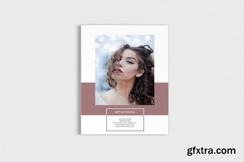 CreativeMarket - Modela - A4 Magazine Model Brochure Template 3958812