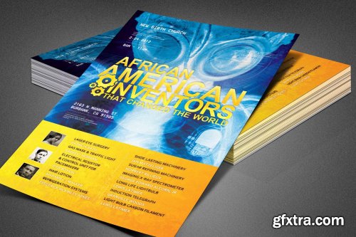 CreativeMarket - African American Inventors Flyer Template 3884873