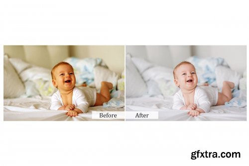 CreativeMarket - 90 Newborn Photoshop Actions 3937920