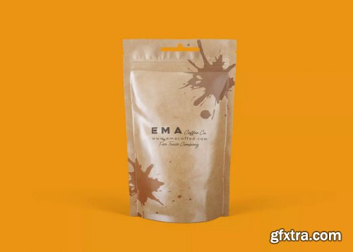 4 Coffee Bags & Package Mockups