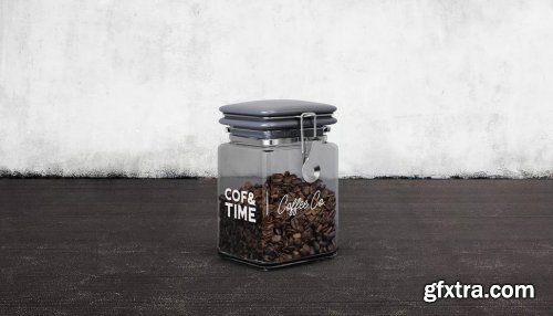 6 Coffee Storage Cans Mockups