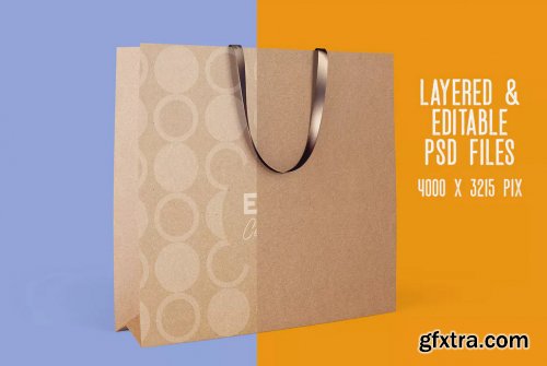 6 Paper Shopping Bag Mockups